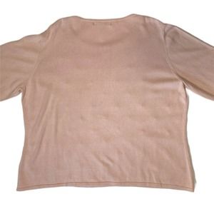 Faux Pearl Studded Bell Sleeved Sweater Pink Barbiecore